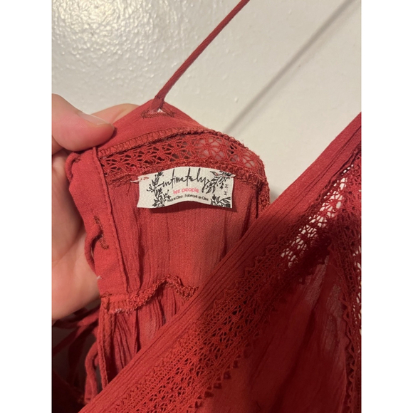 Free People First Love Fit + Flare Mini Dress Size Medium - Picture 3 of 5